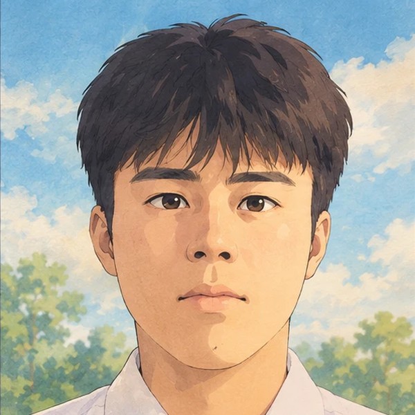 Illustrated portrait of Truong Thanh Gia Thinh